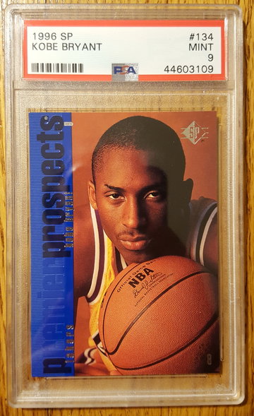 1996 SP Upper Deck Kobe Bryant Lakers Rookie RC PSA 9