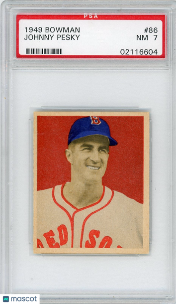 1949 Bowman Johnny Pesky #86 PSA 7