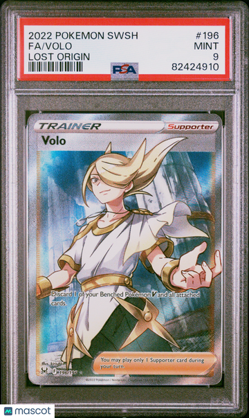 2022 Pokemon Sword & Shield Lost Origin Volo Fa Lost Origin PSA 9 #196