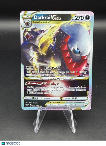 Pokemon 2022 Astral Radiance Darkrai VSTAR Ultra Rare #099/189 - Near Mint or Better