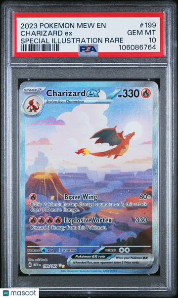 Scarlet & Violet 151 Charizard ex Holo Special Illustration Rare PSA 10 #199