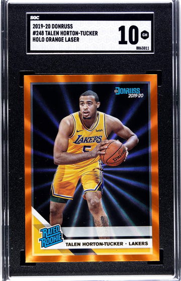 Talen Horton Tucker SGC Gem Mint 10 Orange Laser Holo