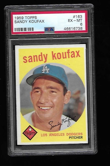 1959 Sandy Koufax Fox PSA 6