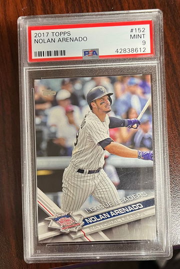 2017 Topps Nolan Arenado PSA 9 #152 LEAGUE LEADERS 