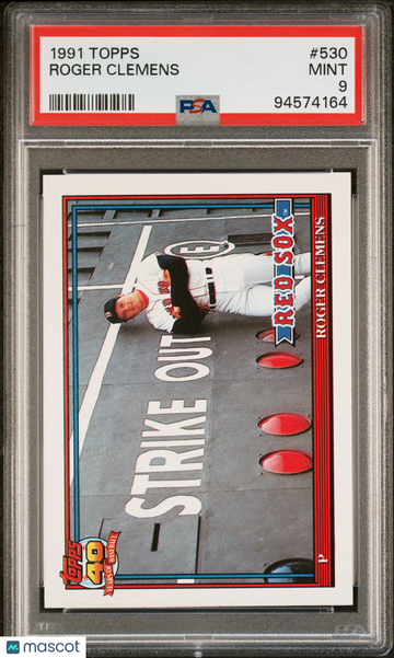 1991 Topps Roger Clemens #530 PSA 9