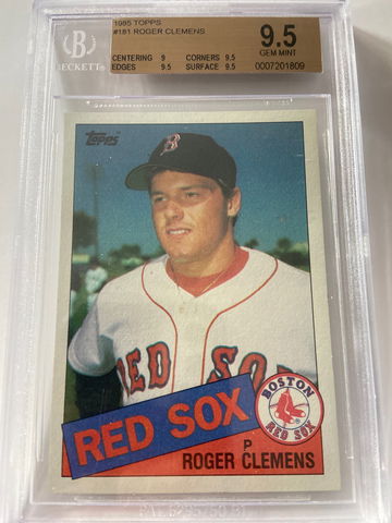 1985 Topps Roger Clemens RC BGS 9.5