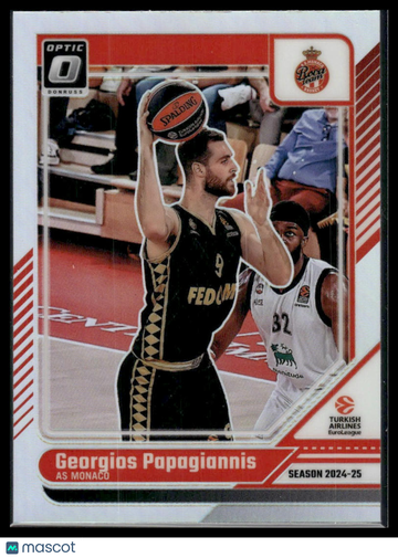 2024 Panini Donruss Euroleague Optic Prizm Georgios Papagiannis #70