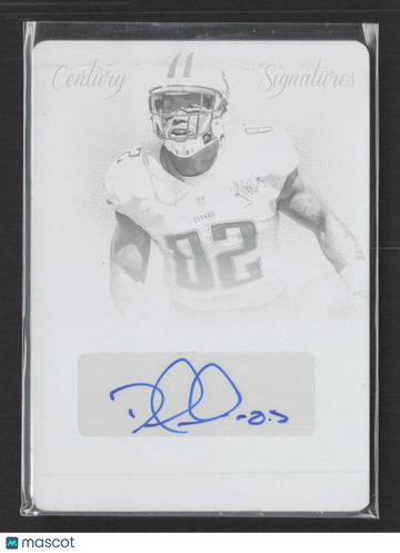 2014 Panini National Treasures Century Signatures Delanie Walker #96 Cyan Printing Plate Printing Plate