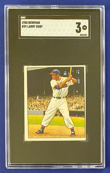 Larry Doby 1950 Bowman SGC 3