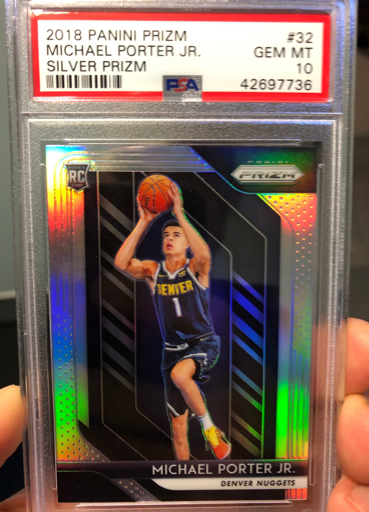 Michael Porter Jr. 2018 Przm Silver PSA 10