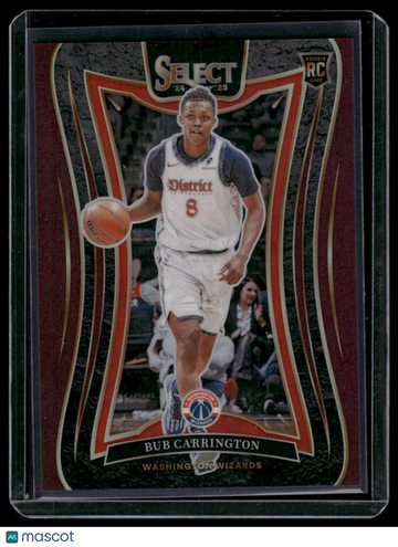 2025 Panini Select Prizm Bub Carrington #386 Mezzanine Level /85 RC