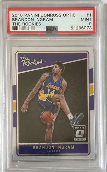 2016 Panini Donruss Optic Brandon Ingram The Rookies PSA 9 RC Lakers
