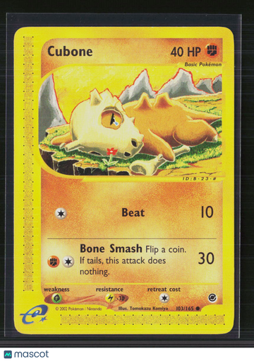 2002 Expedition Base Set Cubone #103/165