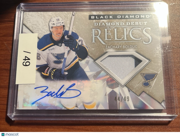 2024-25 Upper Deck Black Diamond Zachary Bolduc #47 Patch Parallel/Variety Rookie Upper Deck