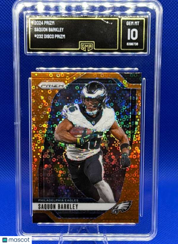 2023 Prizm - Disco Prizm Saquon Barkley #232 GMA 10