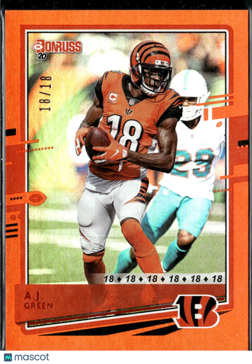 A.J. Green 2020 Panini Donruss Orange /18 Cincinnati Bengals