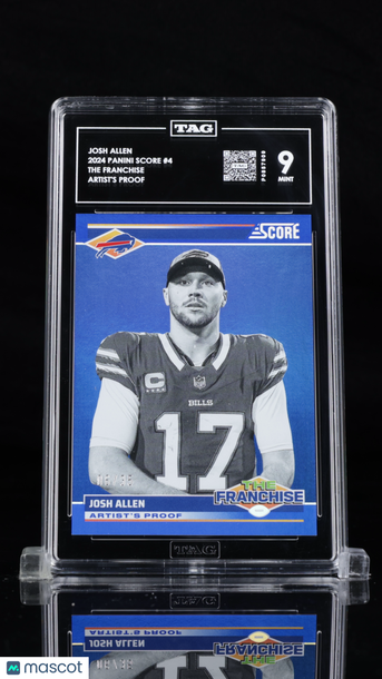 2024 Panini Score Josh Allen #4 Artist's Proof /35 TAG 9