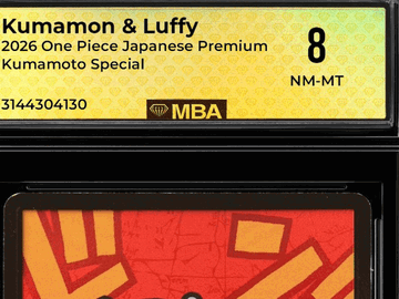 2026 One Piece Japanese Premium Kumamoto Special Kumamon & Luffy 8 MBA 8