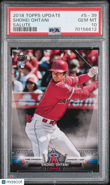 2018 Topps Update Salute Shohei Ohtani #S-39 PSA 10