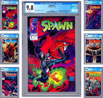 SPAWN #1-2-3-4-5-6 CGC 9.8 *TODD MCFARLANE STORY CVRS & ART* ALL 1ST PRINTS 1992