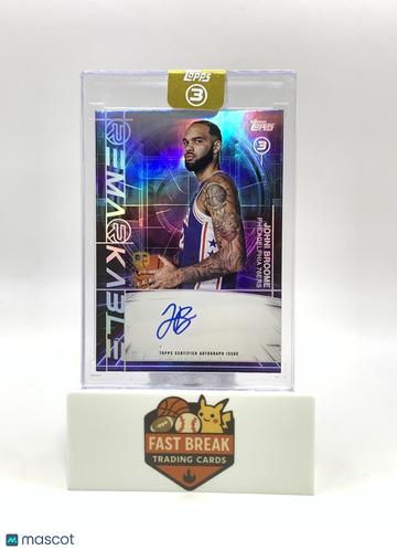 2026 Topps 3 Remarkable Johni Broome #RM-JB Holo /49