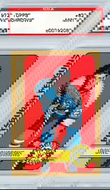 1972 Topps Dave Burrows #82 PSA 9 P1250