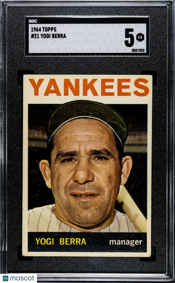 1964 Topps Yogi Berra #21 SGC 5