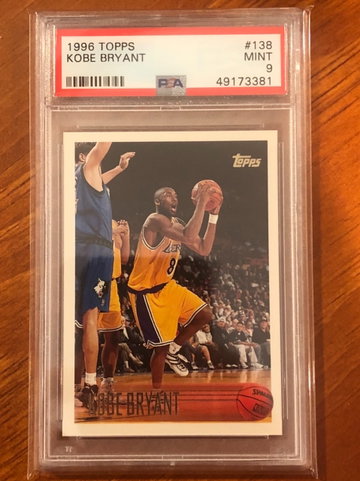 1996 Topps Kobe Bryant #138 PSA 9