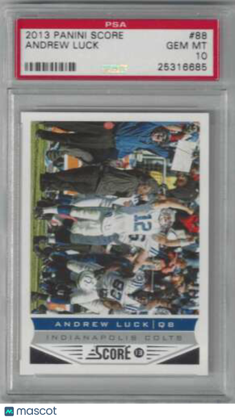 2013 Panini Score Andrew Luck #88 Base Set PSA PSA 10 GEM MINT