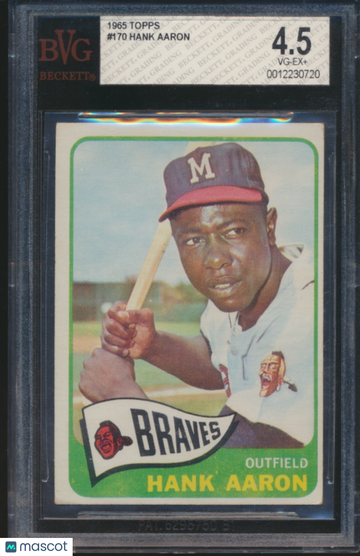 1965 Topps Hank Aaron #170 BVG 4.5
