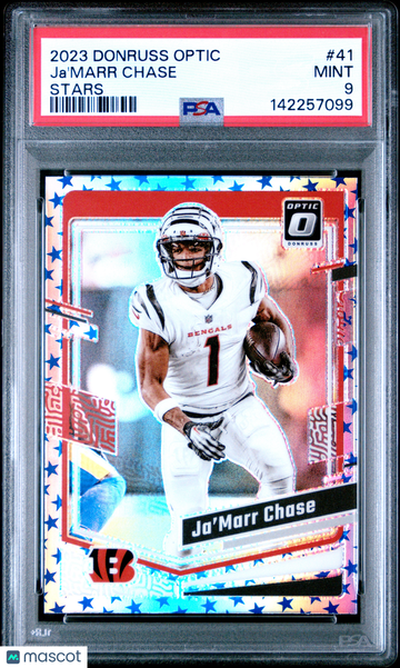 2023 Panini Donruss Optic Ja'marr Chase #41 Stars PSA 9
