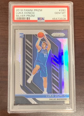 2018 Prizm Luka Doncic Silver PSA 10