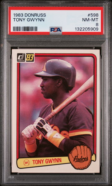 1983 Donruss Tony Gwynn #598 PSA 8