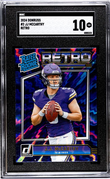 2024 Donruss #2 Jj Mccarthy Retro SGC 10
