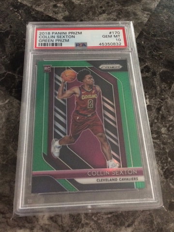 2018 Prizm Collin Sexton Green Prizm PSA 10 RC