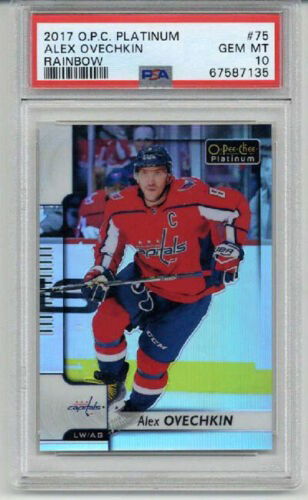 2017 OPC O-PEE-CHEE PLATINUM RAINBOW #75 ALEX OVECHKIN CAPITALS PSA 10