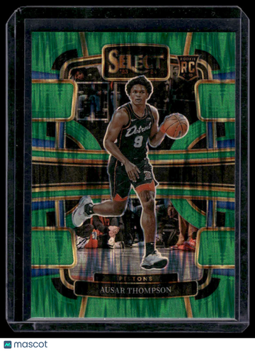 2023-24 Panini Select Ausar Thompson #95 Green Shock Prizms