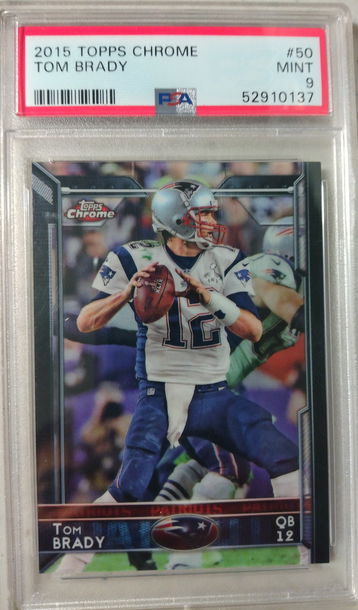 2015 Topps Chrome Tom Brady PSA 9