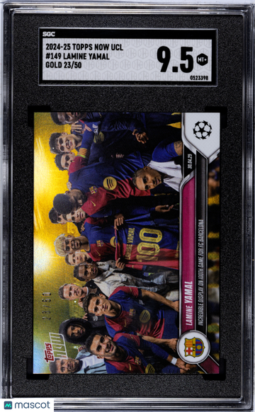 2024 Topps Now Ucl Lamine Yamal #149 Gold SGC 9.5