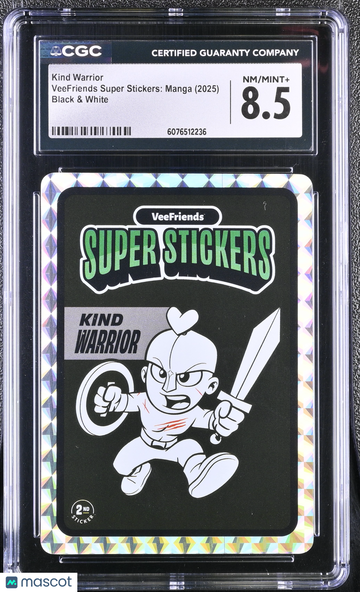 2025 Veefriends Super Stickers: Manga Kind Warrior Black & White CGC 8.5