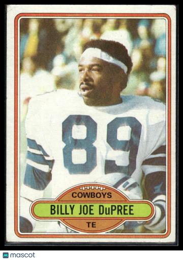 1980 Topps Billy Joe DuPree #455