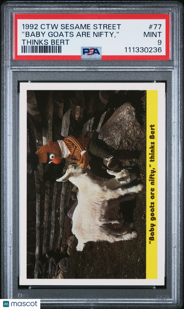 1992 CTW Sesame Street Bert #77 PSA 9