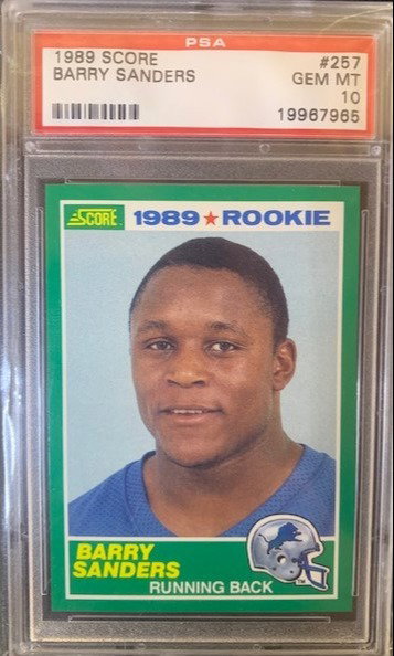 Barry Sanders 1989 Score PSA 10