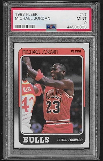 Michael Jordan 1988 Fleer #17 PSA 9 (44580805)