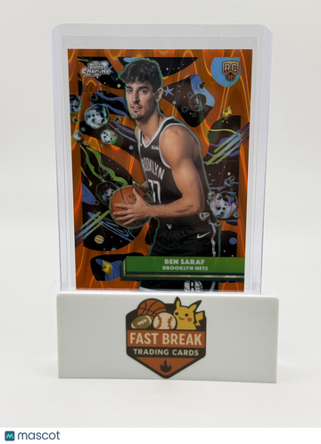 2026 Topps Chrome Basketball Ben Saraf #82 Orange /25 RC