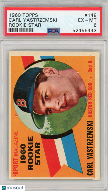 1960 Topps Carl Yastrzemski #148 Rookie Star PSA 6