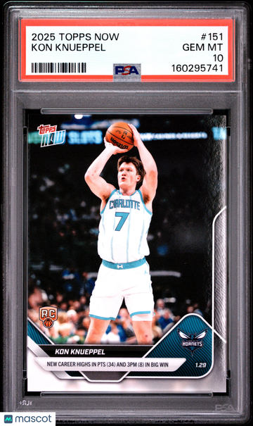 2025 Topps Now Kon Knueppel #151 PSA 10