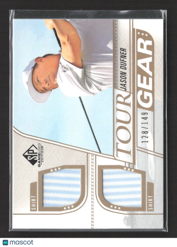 2014 Upper Deck SP Game Used Golf Tour Gear Jason Dufner #TG-JD 128/149 Memorabilia Shirt