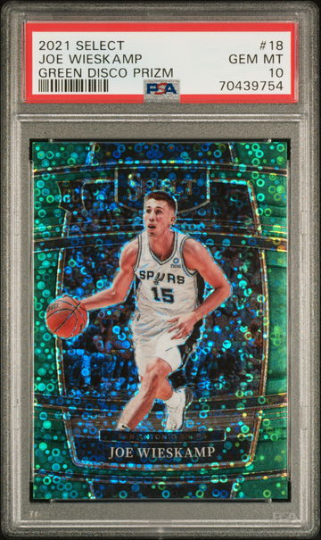 2021 Select Joe Wieskamp green fast break /5 PSA 10 #18 RC Rookie SSP Concourse