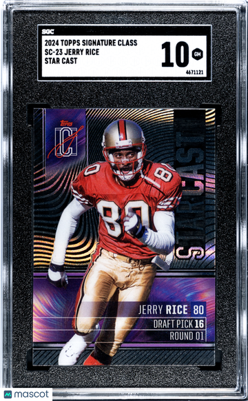 2024 Topps Signature Class Jerry Rice #SC-23 Star Cast SGC 10